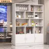 Vitrina para vino, vitrina para sala de estar en casa, entrada, estante de almacenamiento simple y moderno, gabinete de piso, gabinete de pared divisorio, botellero