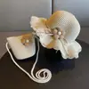 Sombrero de sol de estilo pastoral para niñas, sombrero de paja con temática de bosque para niños, sombrero de sol para protección solar en la playa para niñas, sombrero de sol con protección UV