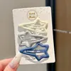 Pinzas de Colores Ovaladas para el Cabello de Niñas, Pinzas BB para Flequillo y Cabello Fino, Pinzas para el Pelo de Bebé Lindas de Cuadros de Gota de Agua
