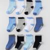 Juego de 12 Pares de Calcetines Antideslizantes con Pegamento para Bebé y Niño Pequeño para Niños y Niñas, Calcetines Grises Blancos y Negros hasta la Pantorrilla, Calcetines para Piso de Trampolín, Amazon