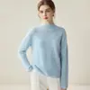 Nuevo Modelo 2026 Suéter 100% Cachemira Pura para Mujer, Suéter de Punto de Cuello Semi Alto, Capa Base Otoño e Invierno, Manga Larga de Cachemira