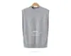 Novo Colete Tricotado de Cashmere Feminino Colete Slim Estilo Coreano Gola Redonda Fino Sem Mangas Pulôver Colete Versátil Suéter Roupa Externa