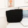 Nueva bolsa de cosméticos portátil de gran capacidad con forma de nube de burbujas, bolsa de lona para guardar cosméticos, bolsa de viaje para lavado