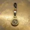 Chaveiro Pingente Giratório do Zodíaco Chinês Ornamento Estilo Étnico Acessórios de Metal de Alta Qualidade Fábrica de Liga