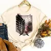 Camiseta Informal de Anime Levi Ackerman Camiseta con Estampado de Personaje de Attack on Titan