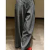 Calça fina de verão feminina com design simples e elegante, modelo novo popular de 2026, calça casual cinza de alta qualidade