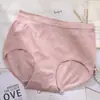 Ropa interior de cintura alta de hilo de color sin costuras para mujer, de una pieza, nueva, súper elástica, de talla grande, para chicas gorditas.