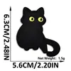 Novos Adesivos de Tecido Bordados Cartoon Autoadesivos de Gato Preto para Jaquetas de Penas, Cachecóis e Luvas de Crianças, Adesivos Decorativos e Adesivos de Patch Sem Costura