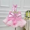 Vestido de Princesa con Flores de Encaje Estilo Coreano para Niñas 2026 Nuevo Modelo Aliexpress Transfronterizo Vestido Diario para Niños Pequeños