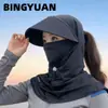 Chapéu de Sol de Aba Larga para Verão Feminino Modelo 2026 Protetor Facial Proteção UV Xale Chapéu de Sol Chapéu para Ciclismo ao Ar Livre Personalizado