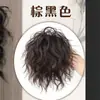 Diadema para Cabello de Moño Redondo, Diadema Realista de Cola de Caballo Rizada Latinoamericana, Herramienta de Peinado Estilo Chica Sexy, Moño de Peluca Natural Esponjoso