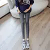 Leggings de piel de tiburón engrosados para primavera, otoño e invierno para mujer, adecuados para usar como prenda exterior, con efecto levantamiento de glúteos, longitud de nueve puntos, estilo flotante yoga Barbie, cálidos