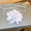 Europa y Estados Unidos exageran un collar de flores alargado de uso múltiple, personalidad de nicho femenino, dulce, estilo fresco, collar, collar de moda con temperamento