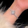 Pulsera de Trébol de Cuatro Hojas Exquisita de Alta Gama con Diamantes Completos de Ocho Corazones y Ocho Flechas de Venta Caliente Simulación Moissanita Adornos de Mano