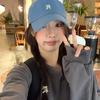 Gorra de Béisbol con Letra R Bordada Estilo Coreano Casual para Mujer Primavera y Verano Todo Fósforo Estudiante Pareja Gorra Atractiva para Hombre de Moda