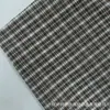 Tela de franela teñida en hilo con estampado de cuadros en color café con fondo blanco disponible en stock para ropa, accesorios para el cabello, chaquetas, bolsos, forros, ropa infantil, pantalones y camisas