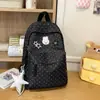 Mochila Escolar Linda de Lunares Estilo Japonés con Conejo para Estudiantes de Secundaria y Preparatoria, Mochila Fresca y Dulce para Salir y Ir de Compras