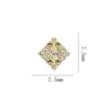 Buccellati Manicura Joyería de Circonita Lujo Ligero Estilo Retro Trébol de Cuatro Hojas Corazón Diamante para Uñas Super Brillante Accesorios Venta al por Mayor