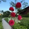 Arreglo artificial de flores de margarita de 5 cabezas, accesorios florales de boda, decoración de salón de bodas, flores de seda de diente de león, margaritas de bola pequeña