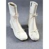 Botines Blancos de Tacón Alto con Punta Redonda y Diseño Delgado Estilo Ballet para Mujer, Nuevos Otoño 2026 Botas de Tacón Grueso a Media Pantorrilla