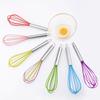 Cabo de Aço Inoxidável Batedor de Ovos de Silicone Utensílio de Confeitaria 10 Polegadas Mixer de Clara de Ovo Batedor de Bolo Creme para Cozinha