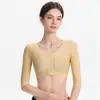 Roupa Íntima Modeladora de Aumento de Seios e Braços com Sete Mangas Nonglin Sutiã Lateral para Protuberâncias Sobrancelha Aperto dos Braços Top Modelador Corporal Pós-Cirurgia de Lipoaspiração