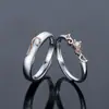 Anillos de Pareja de Plata S925 para Hombres y Mujeres, Anillos de Pareja Simples de Alas de Ángel Japoneses y Coreanos, Anillos para el Dedo Índice
