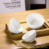 Tigela para Sopa de Arroz Espessa Resistente a Altas Temperaturas Imitação de Porcelana A5 Branca Redonda Tigela Pequena Casa Comercial Melamina Tigela para Arroz Tigela para Sopa Tigela para Mingau Restaurante