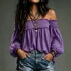 2026 Otoño/Invierno Transfronterizo Nuevo Amazon Wish Camisa de Manga Abullonada Casual de Color Sólido para Mujer Europea y Americana