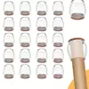 Capas Espessas de Silicone para Pés de Cadeira, Protetores de Feltro para Pés de Banqueta, Protetores Silenciosos Resistentes ao Desgaste para Pés de Cadeira, Capas para Pés de Mesa e Cadeira