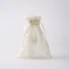 Bolsa de Rede Transparente Embalagem para Cosméticos e Joias Bolsa de Presente Toque de Luxo Cordão Bolsa de Cordão de Organza Personalizada