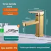 Torneira de Lavatório de Parede, Misturador Quente e Frio Branco Embutido para Bancada de Banheiro
