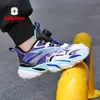 Sapatos Infantis Babudou Sapatos para Meninos 2026 Nova Coleção Primavera Outono Malha Respirável Sapatos Casuais Crianças de Meia-Idade e Grandes Sapatos Esportivos Infantis