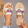 Comércio Exterior Transfronteiriço Estilo Boêmio Plano Tamanho Grande Chinelos Sapatos de Praia Moda Outono 2026 Chinelos Boca de Peixe