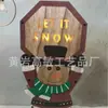 Suministro de Varios Artesanías de Decoración para el Hogar de Madera Regalo Forma de Árbol de Navidad Luz LED Calendario Adorno de Escritorio