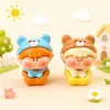 Color Sólido Oso Pequeño Li Si Giratorio Resina Mini Figura Accesorios DIY Muñeca Linda Accesorios Colgante de Celebridad de Internet
