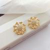 Broche Vintage Estilo Corte Francês Esmaltado com Pedras Preciosas Pino Agulha de Prata 925 Conjunto de Brincos Stud Personalizados