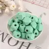 Cuentas de madera DIY cuentas coloridas agujero grande 20mm cuentas octogonales hilo para tejer tapices decoración cuentas sueltas