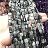 Nueva piedra natural de corte cuadrado de 10*5 mm, suelta, hecha a mano, pulsera, collar, accesorios de joyería semiacabados