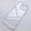 Capa de telefone transparente aplicável ao iPhone 14 Capa rígida de vidro transparente para Apple 14 capa protetora resistente a quedas na lente anti-impressão digital