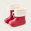 Botas de Lluvia Happy Mary para Niños Exportación Niños Suela Blanda Ligeras Niños Pequeños Niños y Niñas Botas de Lluvia de Media Caña Zapatos de Agua para Bebés