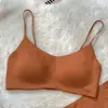 Sujetador sin costuras cómodo con estampado de leopardo para bustos pequeños, con soporte lateral, anti-caída, tirantes finos y hermoso diseño en la espalda, modelo 9003