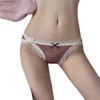 Ropa Interior Sexy de Encaje para Mujer, Cintura Baja, Ropa Interior de Malla Fina, Caliente y Tentadora, Sin Costuras, Calzones Cómodos y Transpirables para Mujer