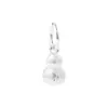 Prata de Lei S925 Prata Brilhante Escovada Fina Pingente Sólido de Cabacinha Material para Pulseira de Miçangas DIY Acessórios de Prata