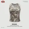 Ser Marca de Moda Callejera Americana de Primavera y Verano para Mujer Chaleco Deportivo Sexy de Camuflaje Top Básico Ajustado Casual para Exteriores para Mujer