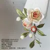 Set Completo de Materiales DIY de Flores, Kit de Materiales DIY de Flores de Terciopelo, Set de Hilo para Flores de Envoltura, Set Completo de Herramientas para Manualidades Hechas a Mano para Principiantes