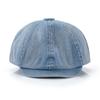 Chapéu de jornaleiro de cor sólida Denim lavado primavera e outono boina à prova de vento masculina e feminina boné octogonal boné pontiagudo simples