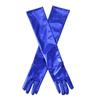 Luvas Femininas Extralongas de Couro Envernizado Sexy Elásticas 50cm Transfronteiriças Fantasia de Ópera Cosplay Luvas Escuras