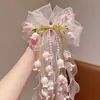 Princesa del Valle de los Lirios Estilo Lolita Falda Abullonada con Accesorio para el Cabello de Lazo Oversize, Adorno para el Cabello Fresco Estilo Bosque Primavera y Verano