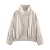 Chaqueta de terciopelo con cuello alto, elegante y a la moda, estilo europeo y americano transfronterizo, nueva para 2026, venta al por mayor para mujer 6318230